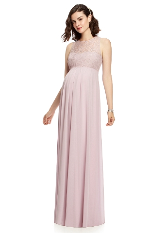 Schönes Schangerschaftsabendkleid in rose mit Spitze Dieses festliche Abendkleid mit modischem Spitzenoberteil ist für jede schwangere einfach perfekt. Zartes rosa macht dieses Kleid unwiederstehlich schön.