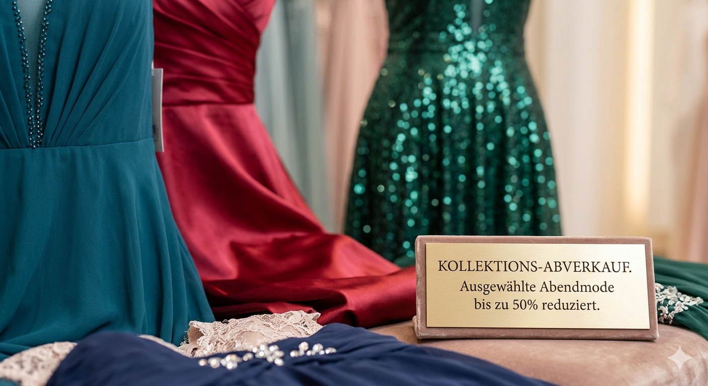 Reduzierte Abendkleider im Kollektions-Abverkauf bis 50 Prozent