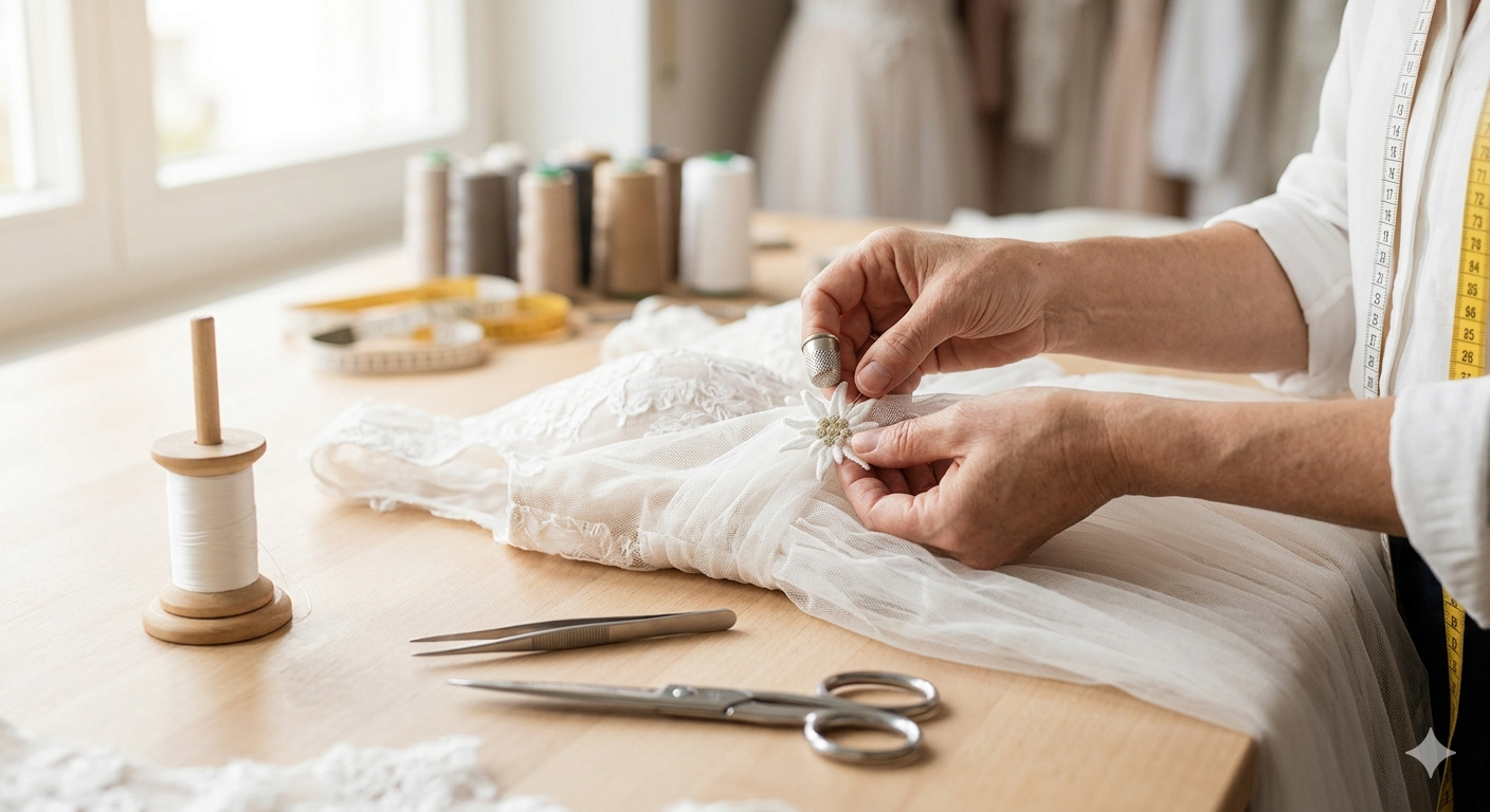 Handarbeit in der Schneiderei